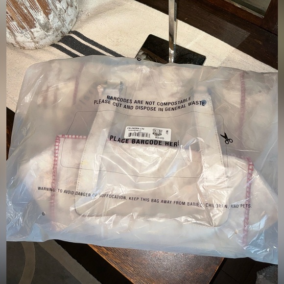 NWT Bed Stu Leather Celindra Shoulder Tote Bag Nectar Lux Red Stitch Retail $305 - Picture 10 of 11